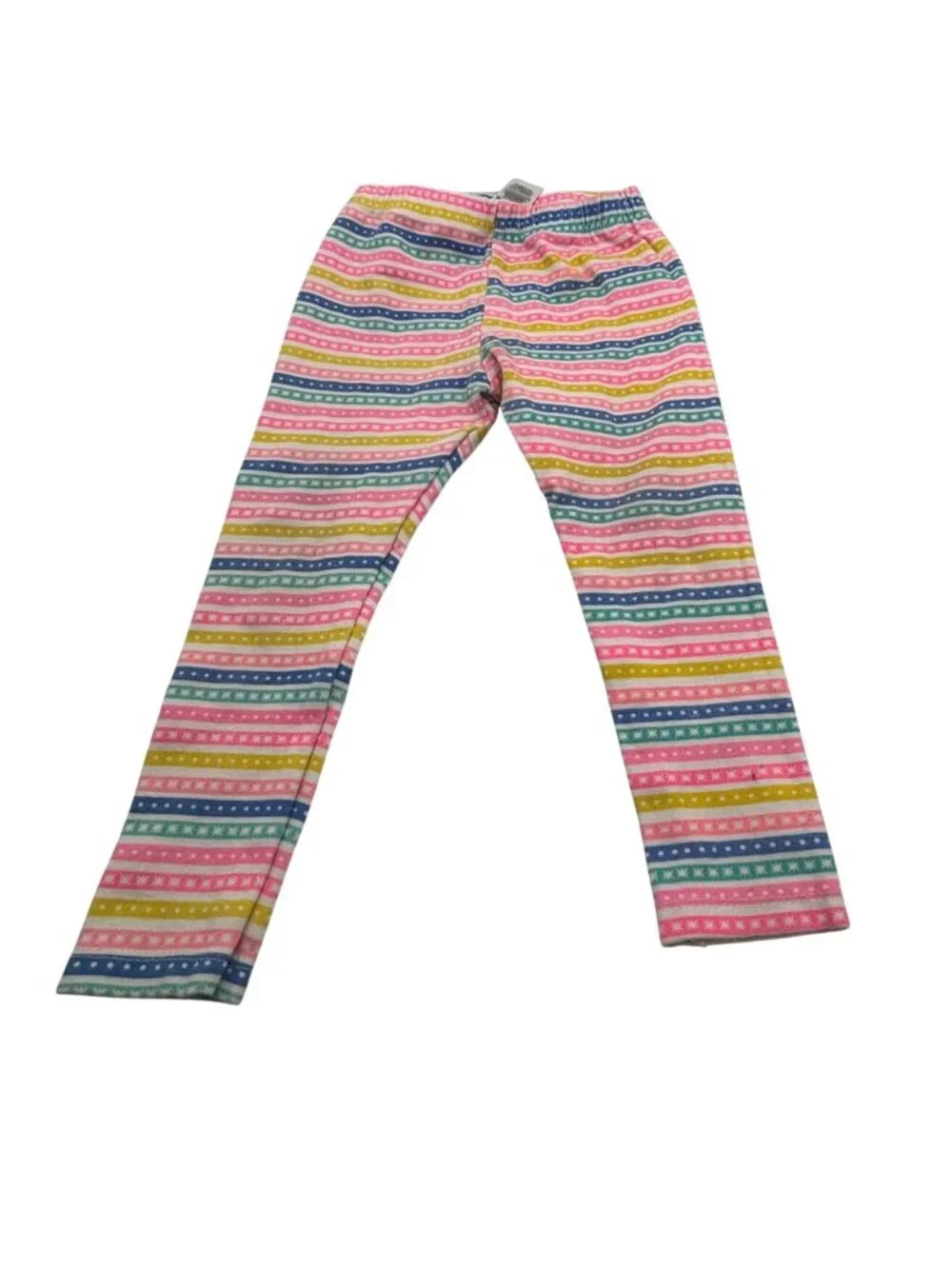 Trolls Girls Rainbow Striped Leggings Sz. 3T